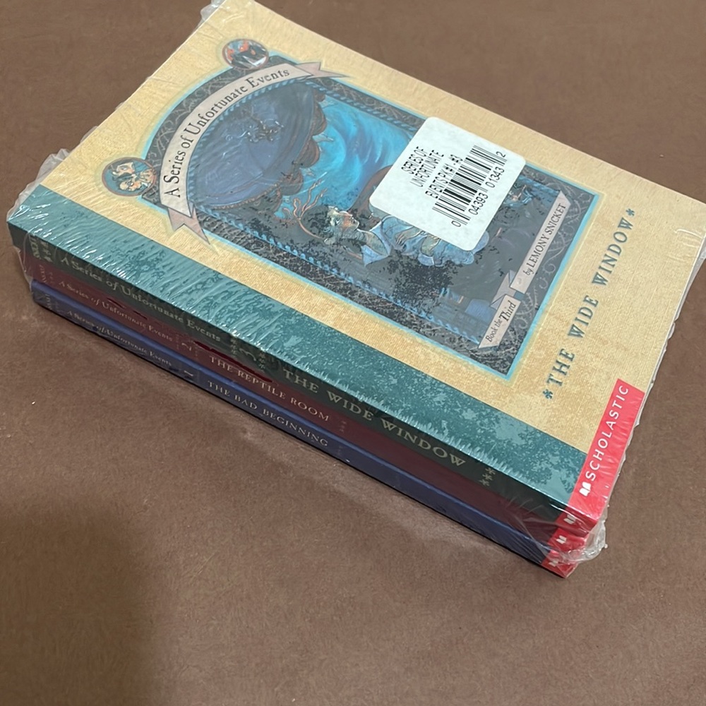 Lemony Snicket “A Series of Unfortunate Events “ 3 Book Pack